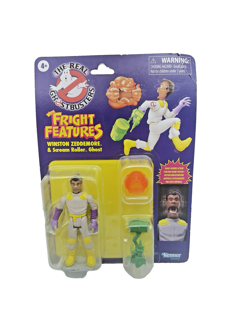Ghostbusters Fright Features Winston Zeddemore Scream Roller Retro Kenner 2024